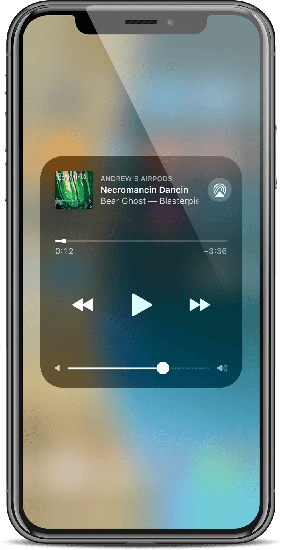 I Phone Music Playback Screen PNG