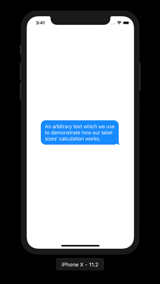 I Phone Text Label Demonstration PNG