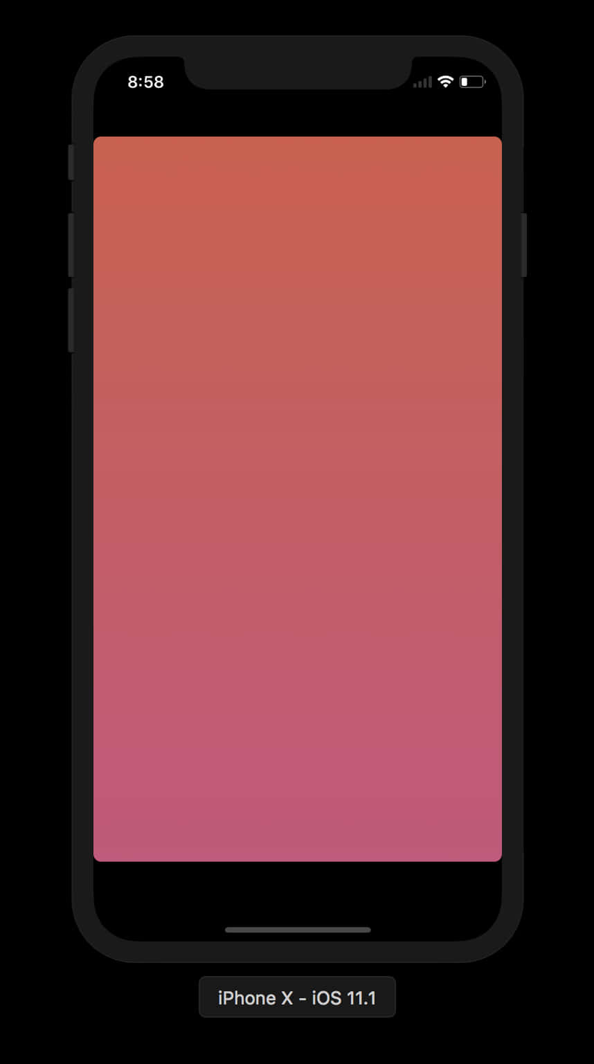 I Phone X Framewith Gradient Background PNG