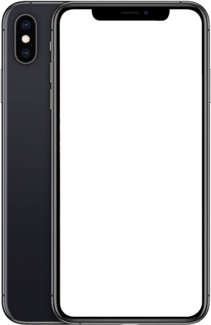 I Phone X Frontand Back View PNG