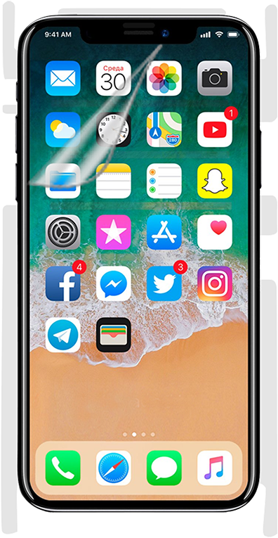I Phone X Transparent Concept PNG