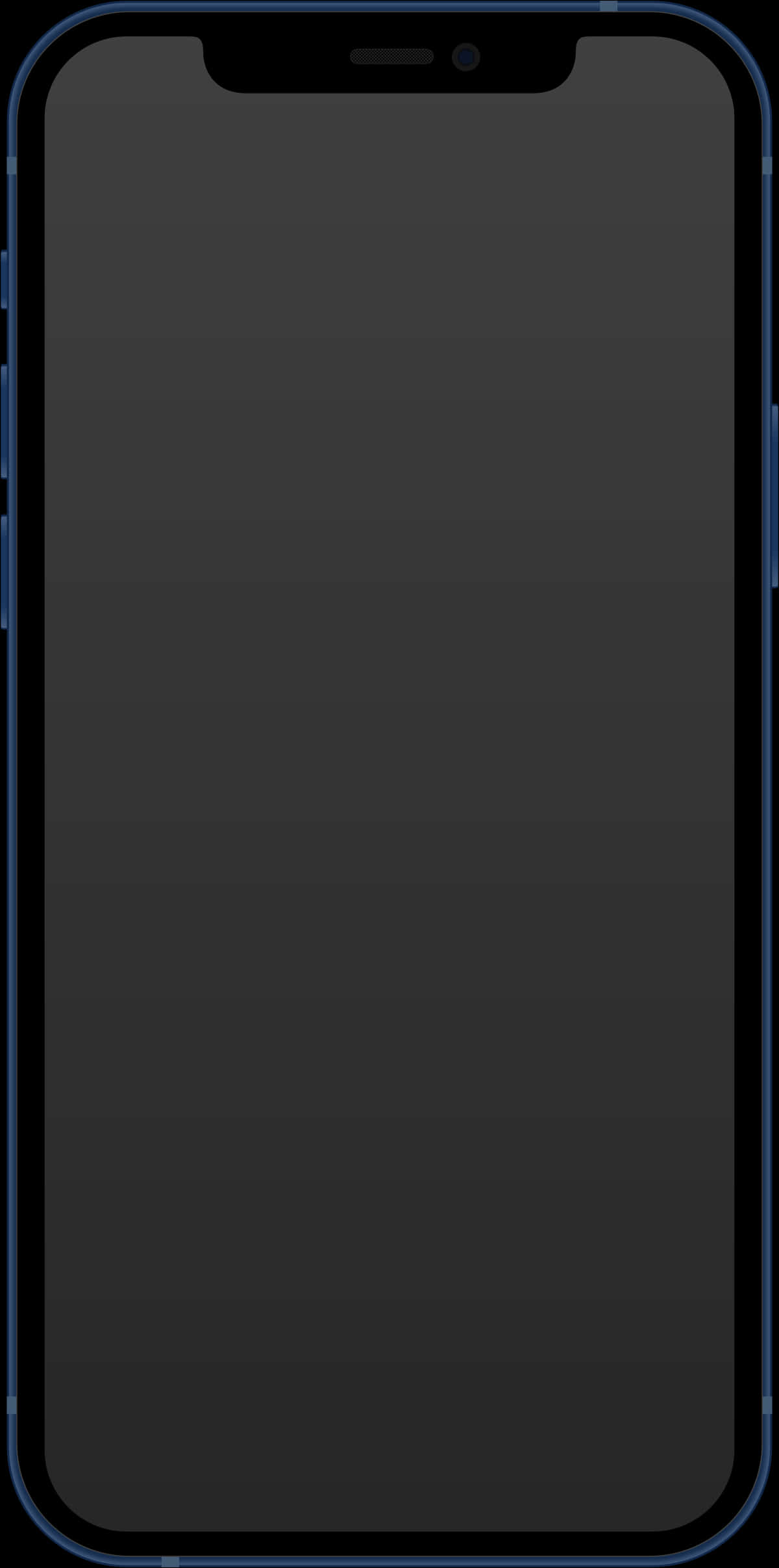 I Phone12 Blank Screen PNG