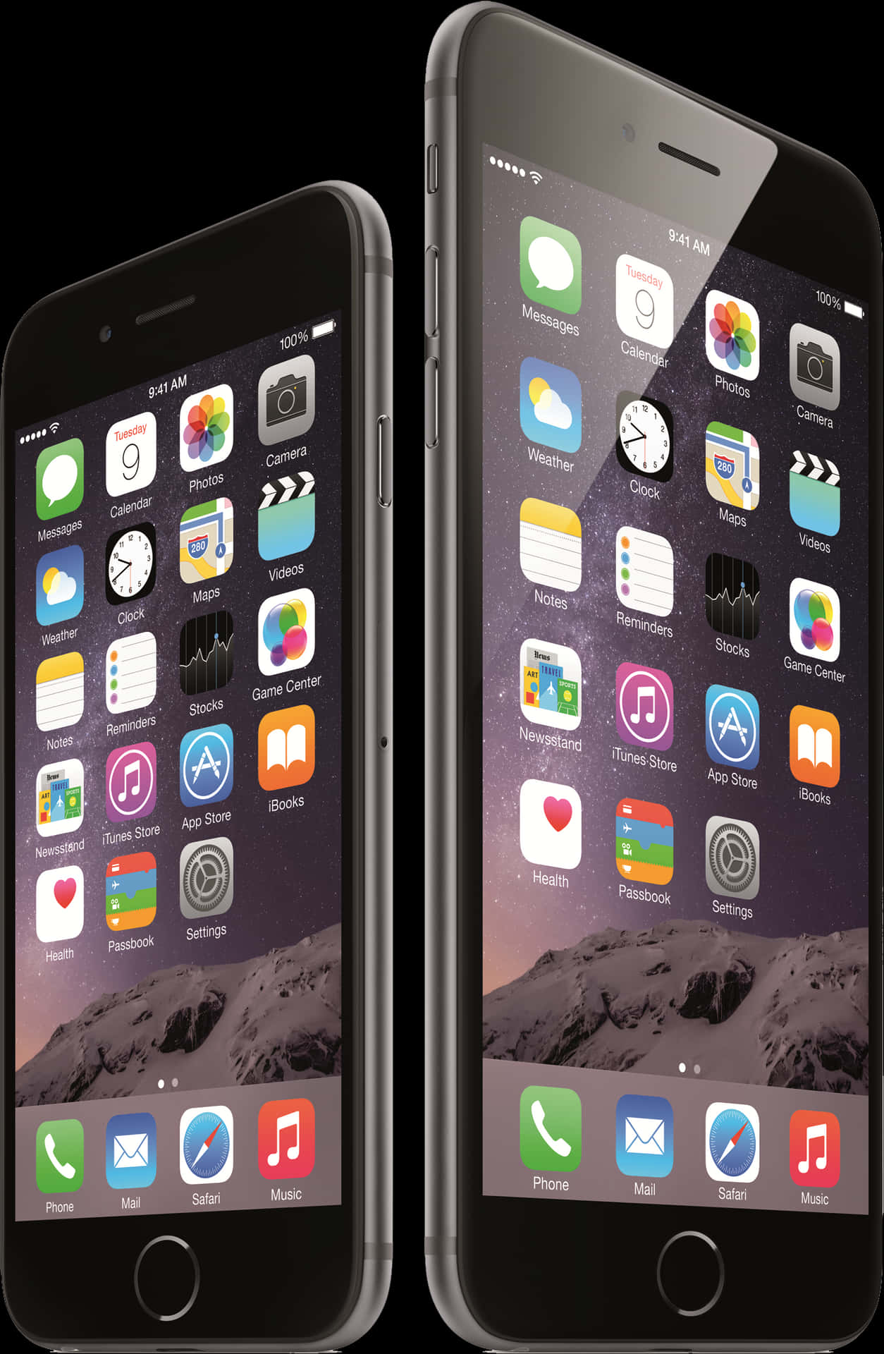 I Phone6and6 Plus Display PNG