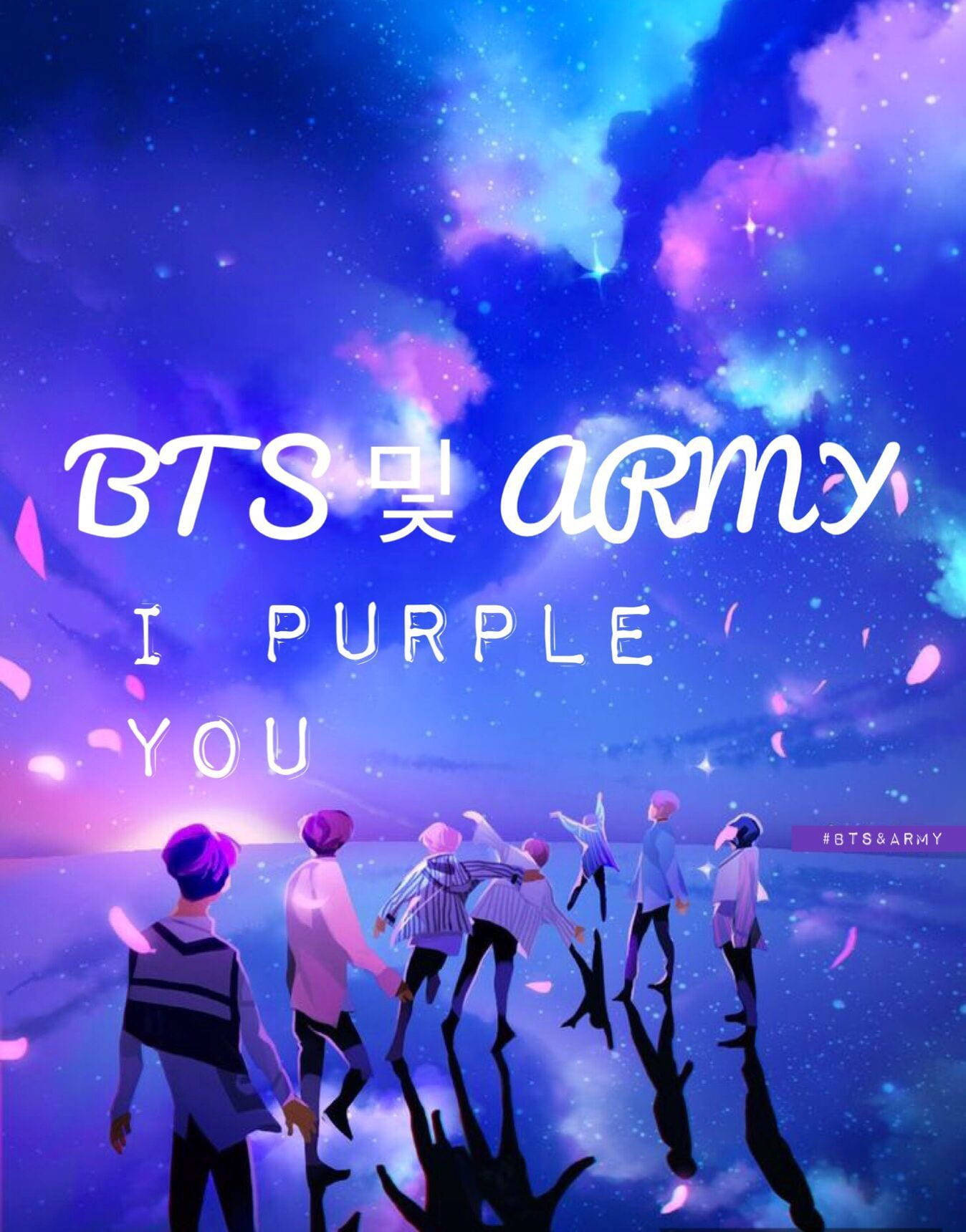 I Purple You Army Bts Graphic Background