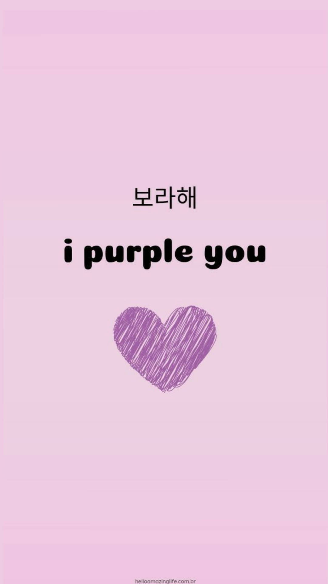 I Purple You Heart Clip Art Background