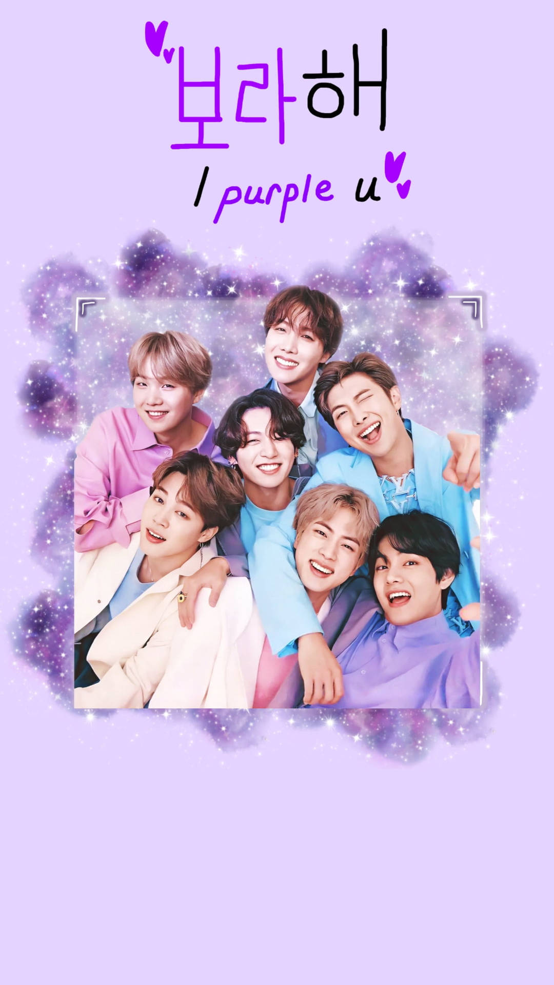 I Purple You With Smiling Bts Background