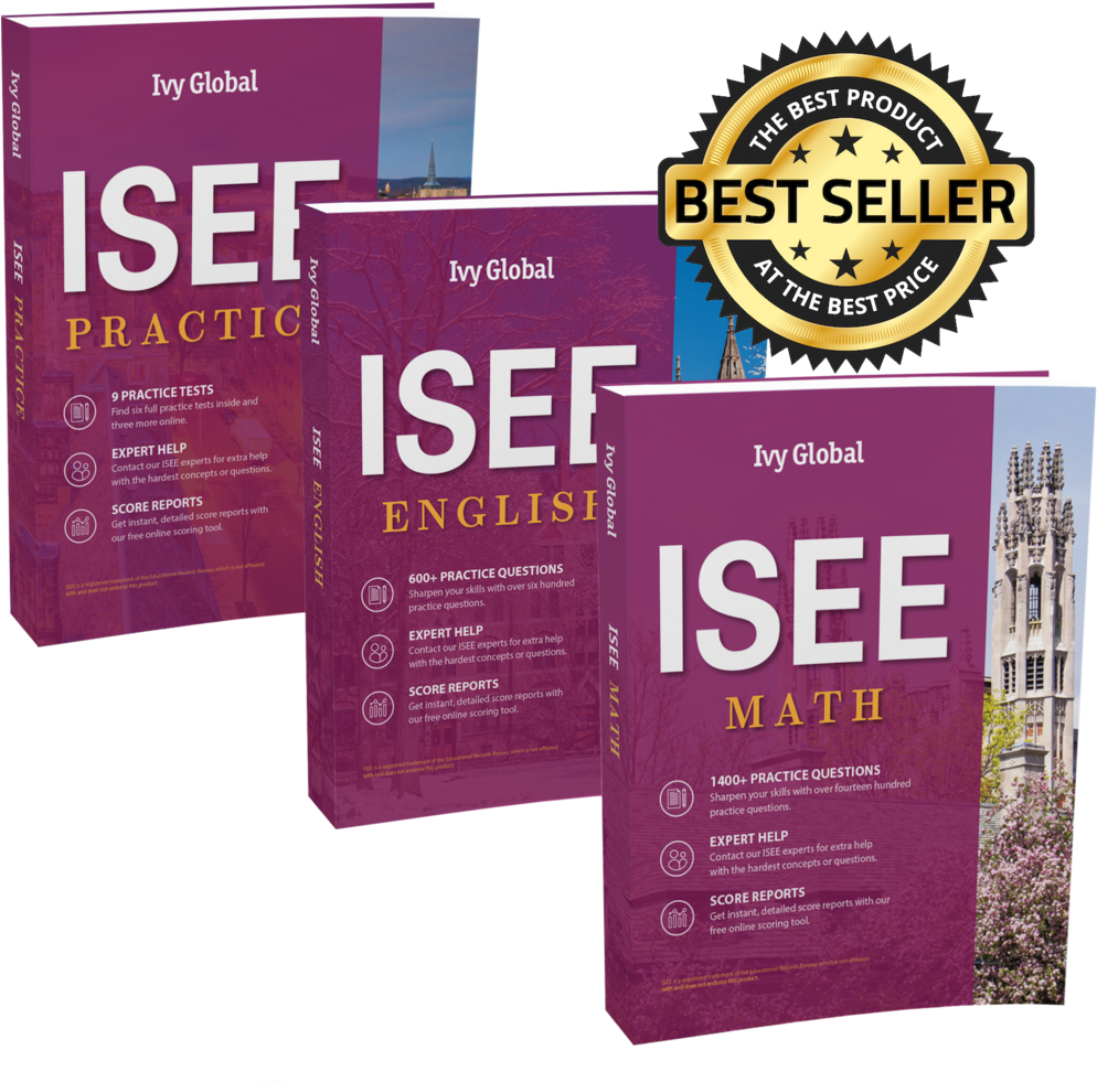 I S E E Practice Books Best Seller Seal PNG