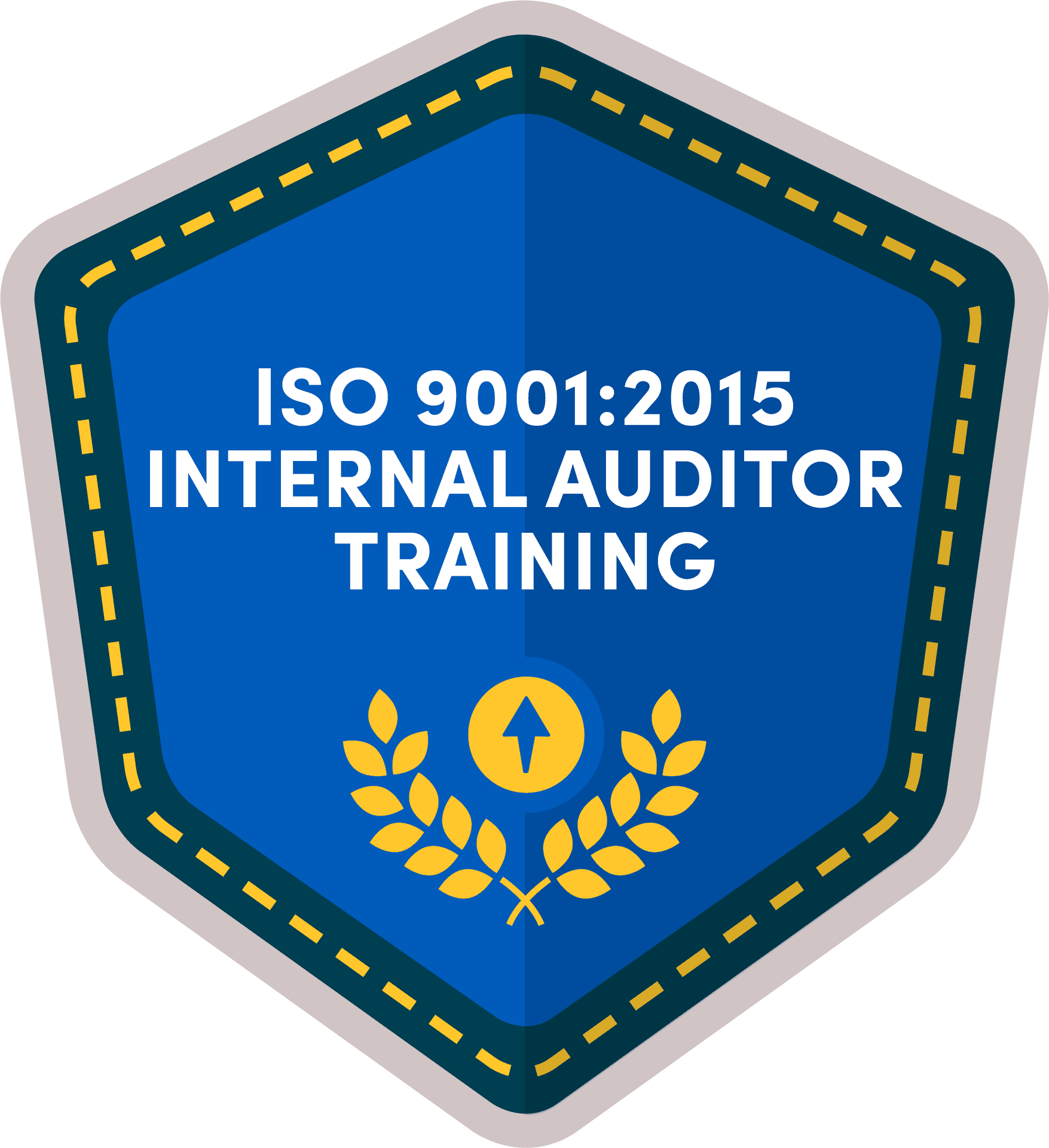 I S O90012015 Internal Auditor Training Badge PNG