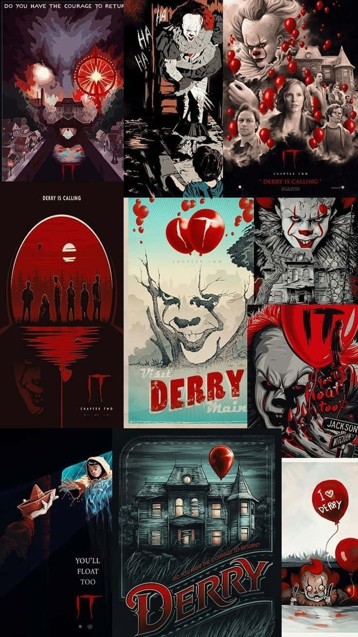I T Movie Art Collage Wallpaper