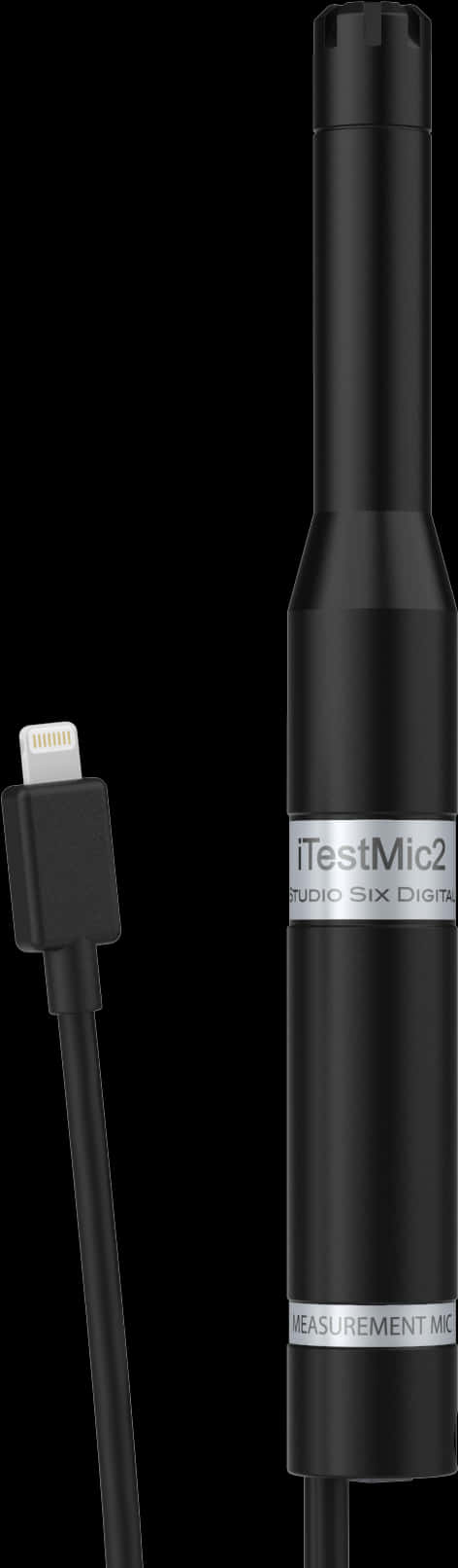 I Test Mic2 Measurement Microphonewith Lightning Connector PNG