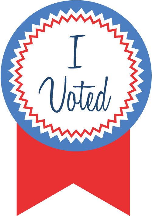 I Voted Sticker Graphic PNG