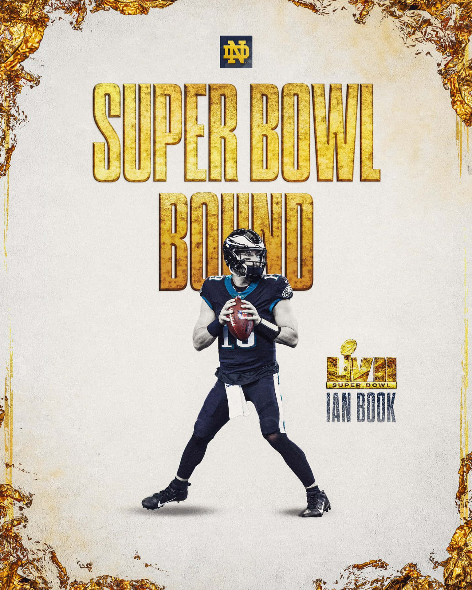 Ian Book Super Bowl Bound Poster Wallpaper