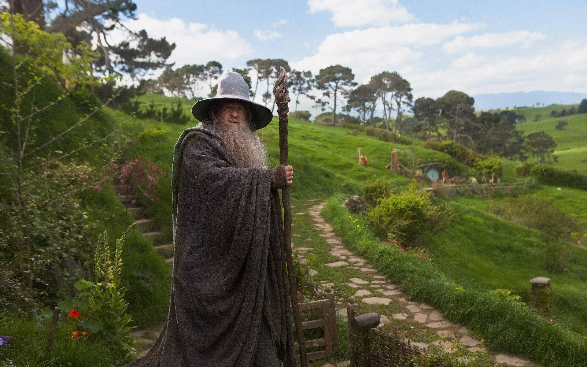 Ian McKellen som Gandalf i Hobbiten Wallpaper