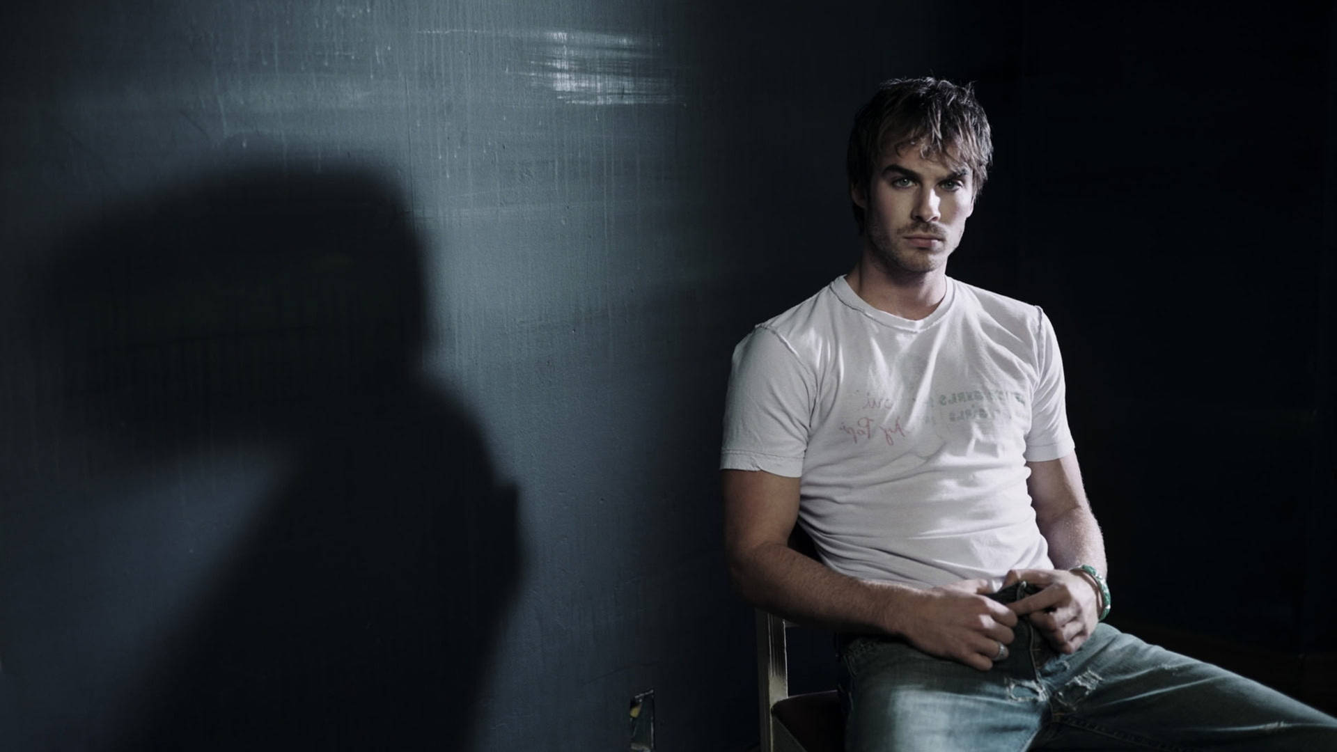 Ian Somerhalder In Shirt Jeans Outfit Background