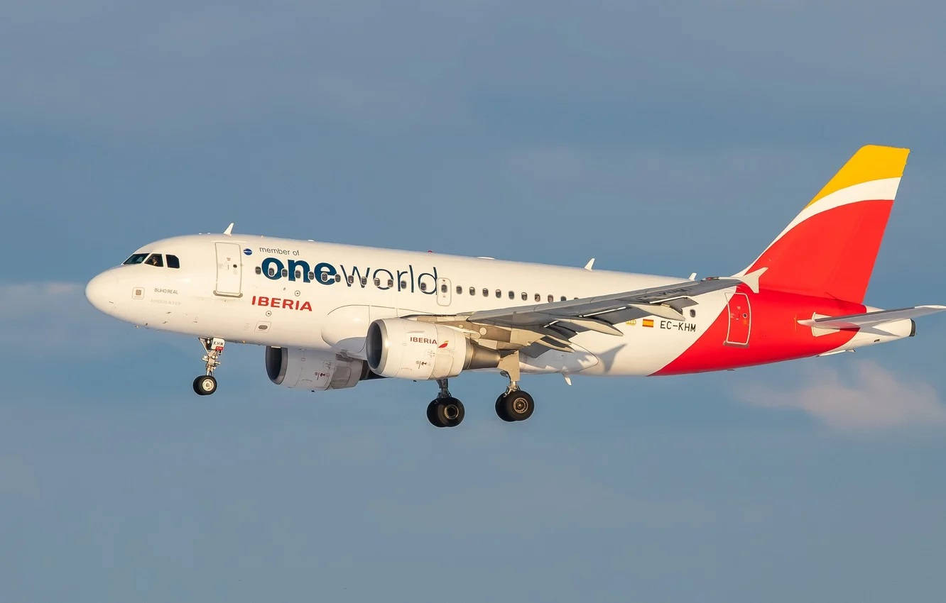 Iberiaairlines Oneworld Avión Fondo de pantalla