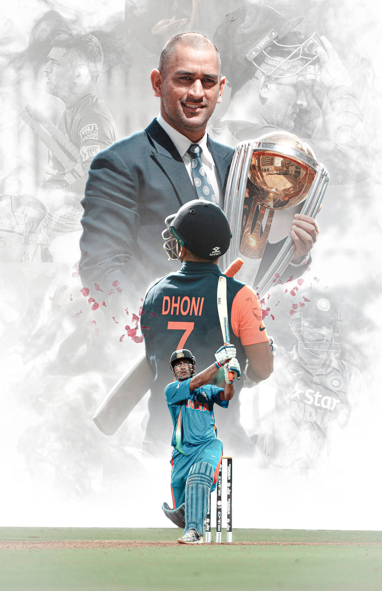 Download Icc World Cup Trophy Dhoni Hd Wallpaper 
