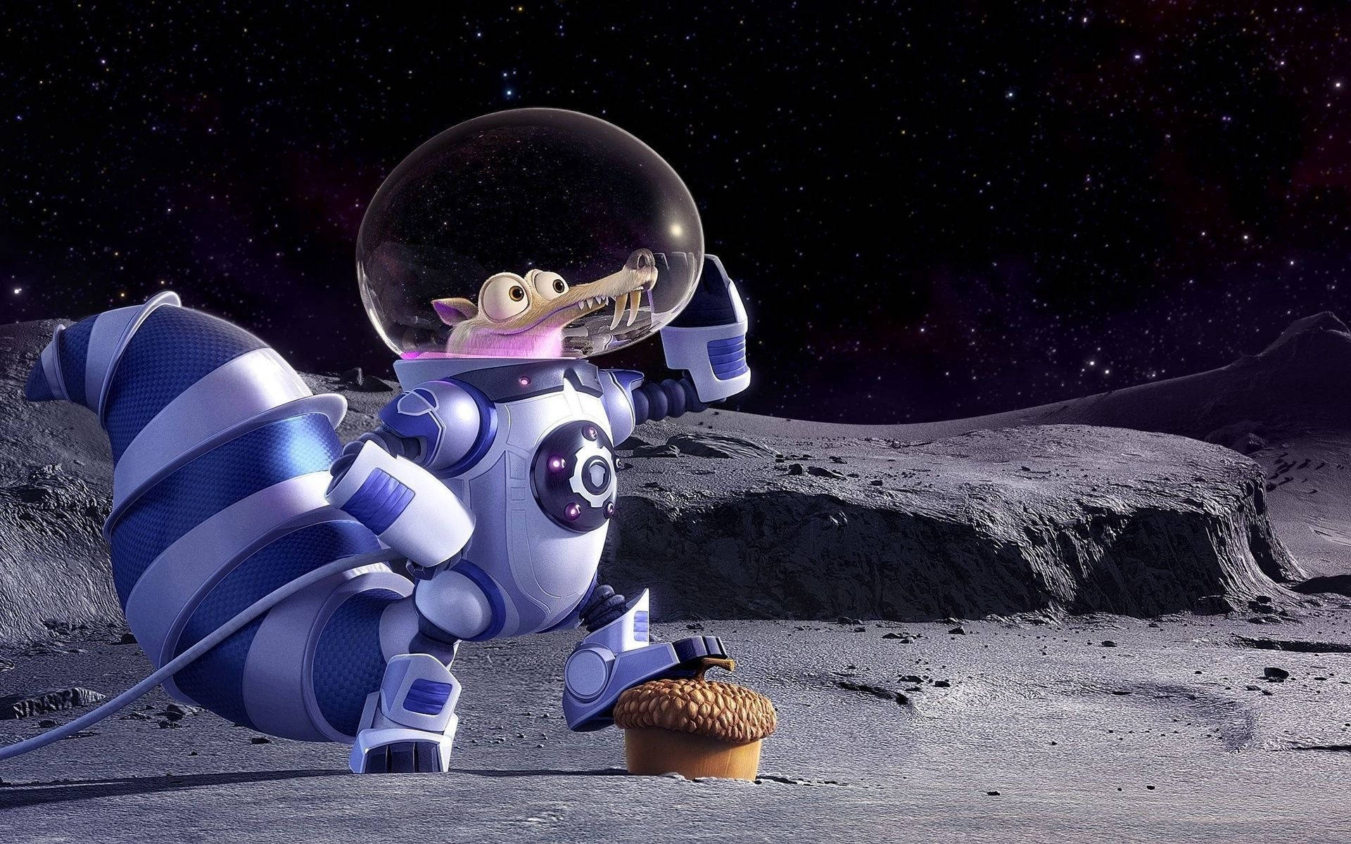 Ice Age Collision Course Scrat In Space Wallpaper