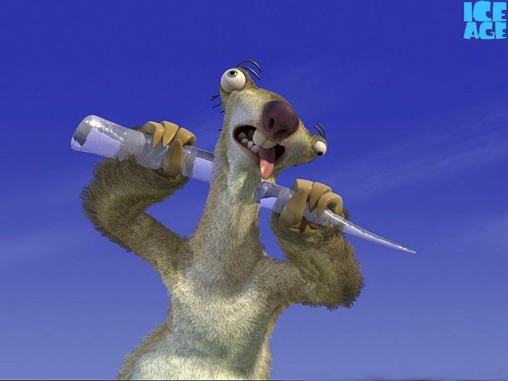 Ice Age Sid Playing Dead Wallpaper