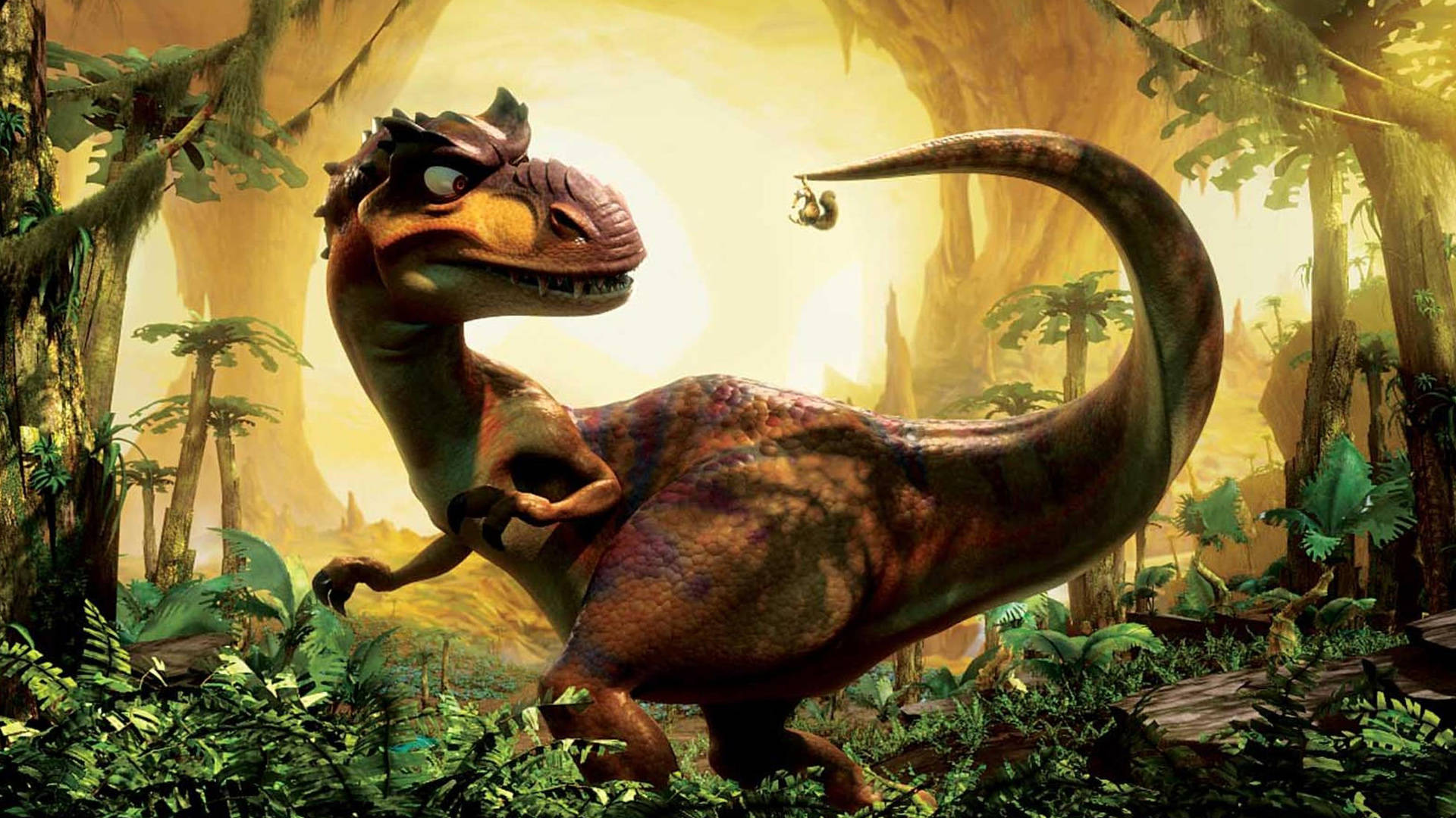 Erade Hielo Dinosaurio Salvaje. Fondo de pantalla