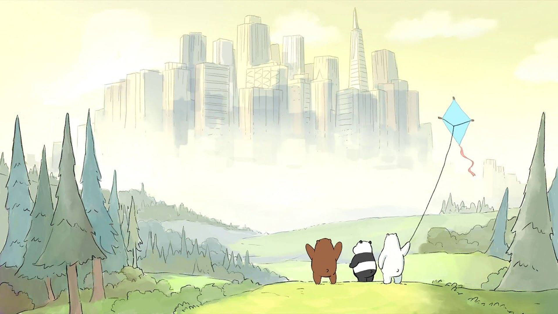 Ice Bear Panda Grizzly At Park Background