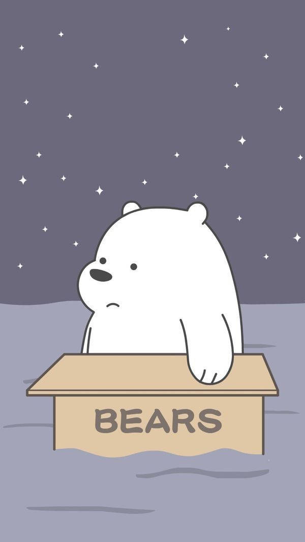 Download Ice Bear We Bare Bears Inside Box Wallpaper 