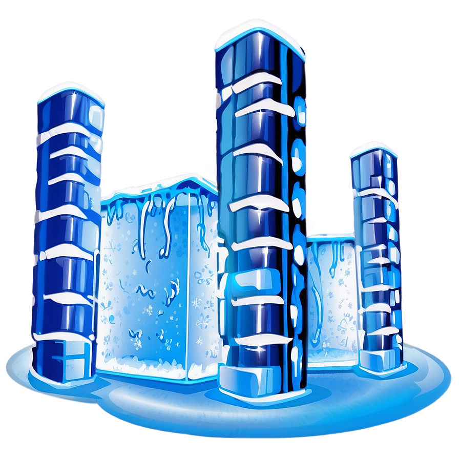 Ice Block Building Png 05032024 PNG