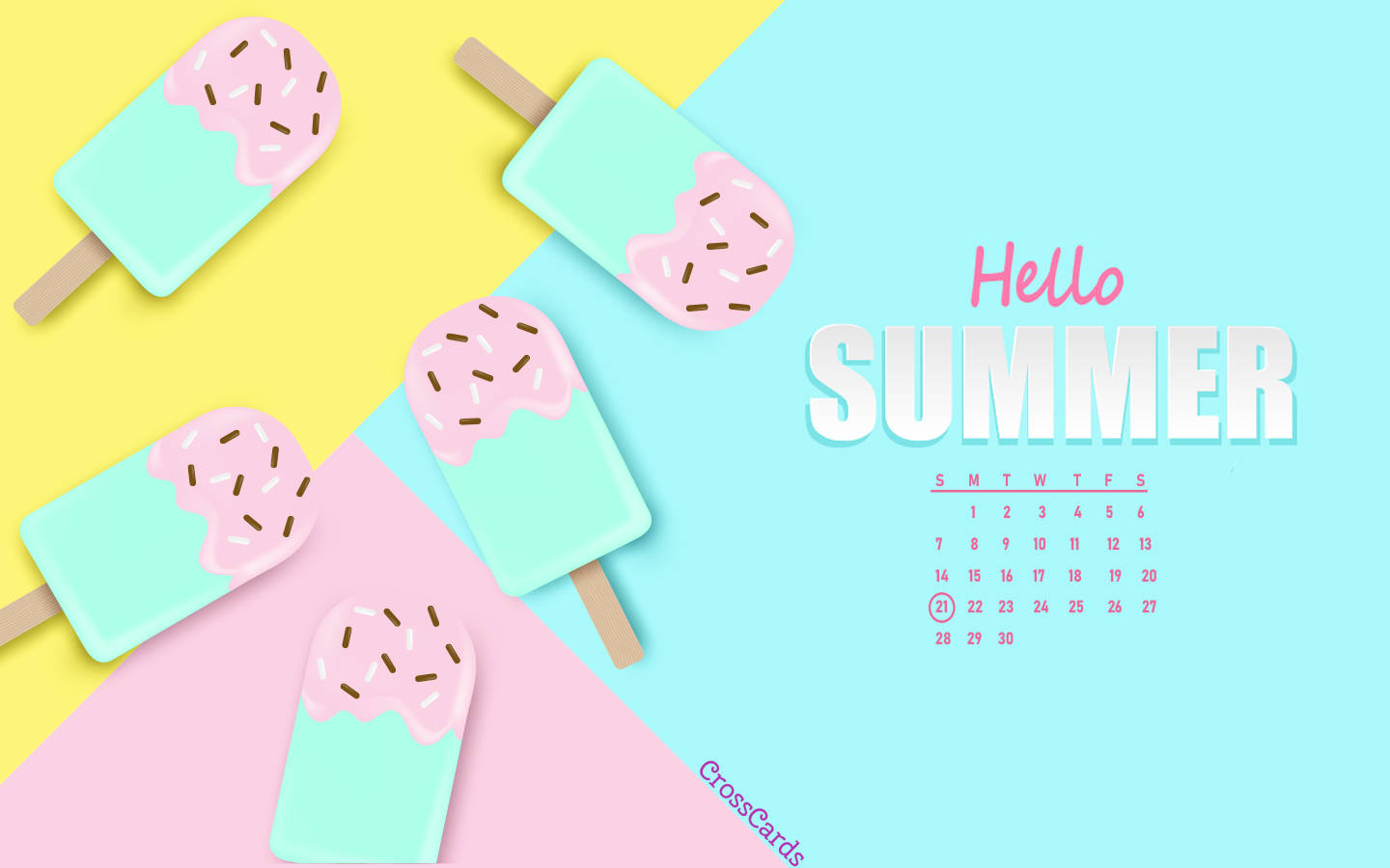 Satisfy your sweet tooth on this warm June day with ice cream bars Wallpaper