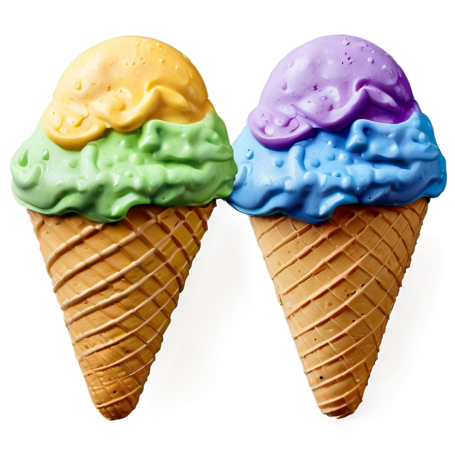 Ice Cream Colors Palette Png 2 PNG