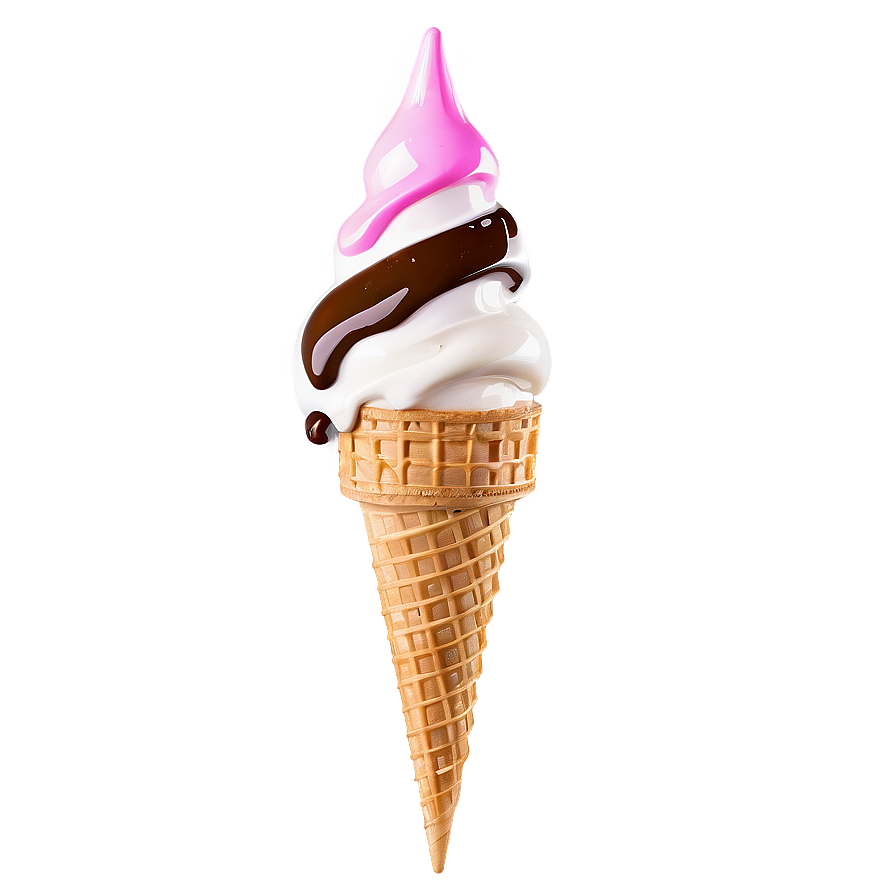 Ice Cream Cone Melting Png 05032024 PNG