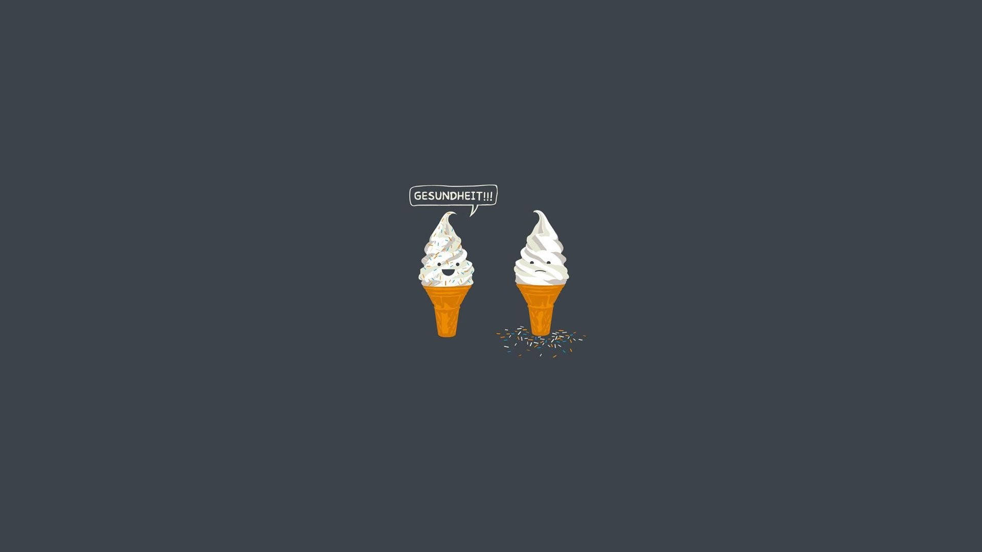 Download Ice Cream Funny Desktop Wallpaper 