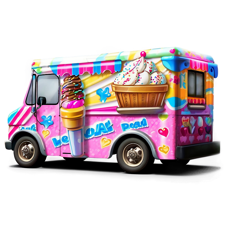 Ice Cream Truck A PNG