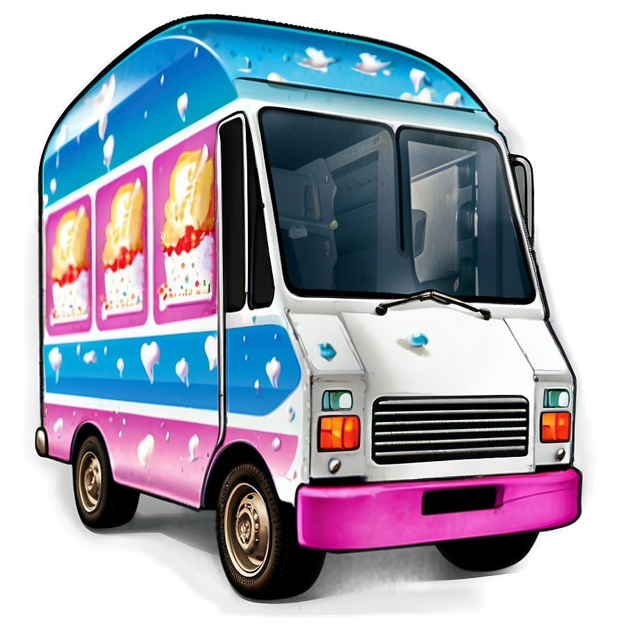 Ice Cream Truck D PNG