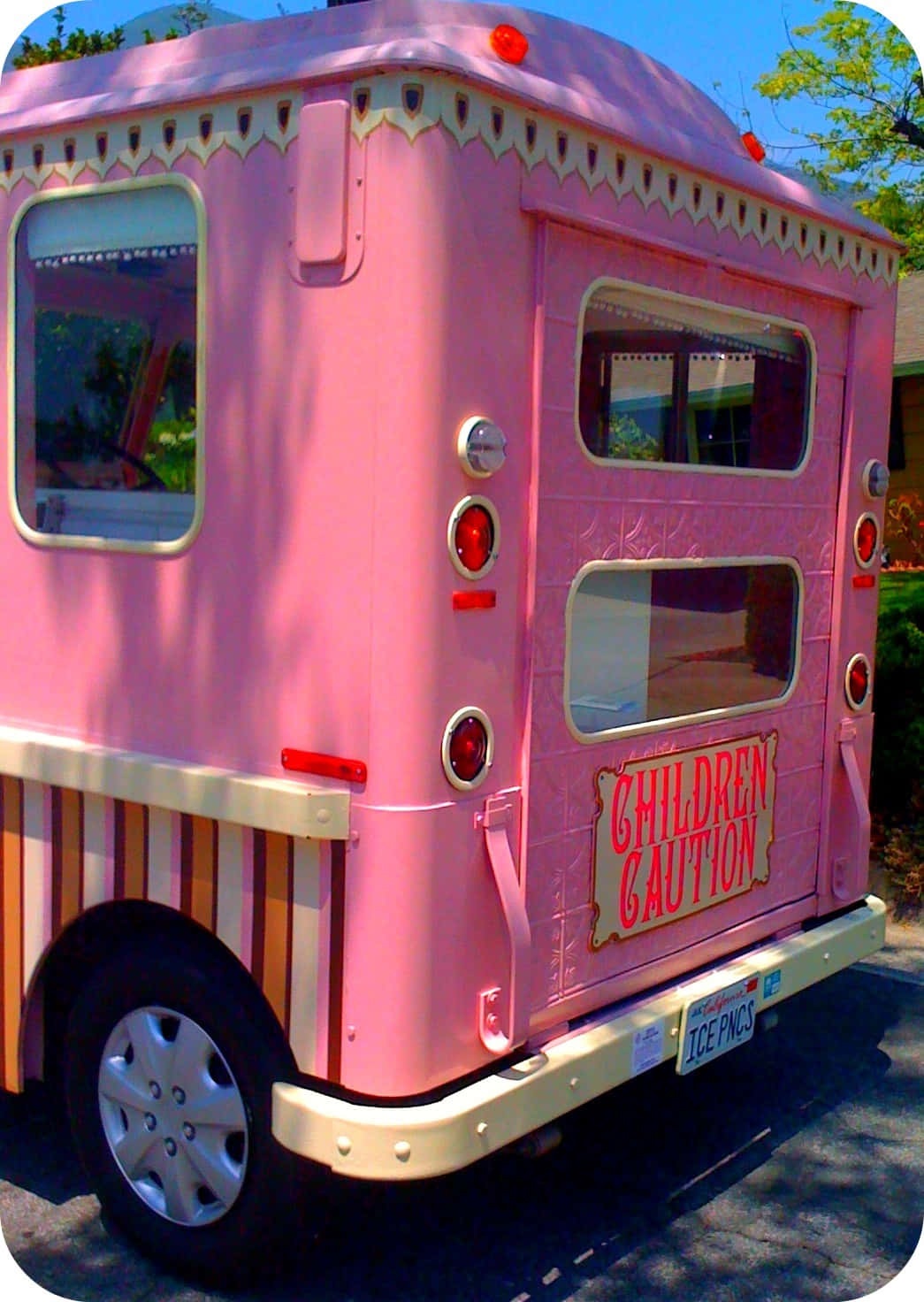 A Pink Ice Cream Truck