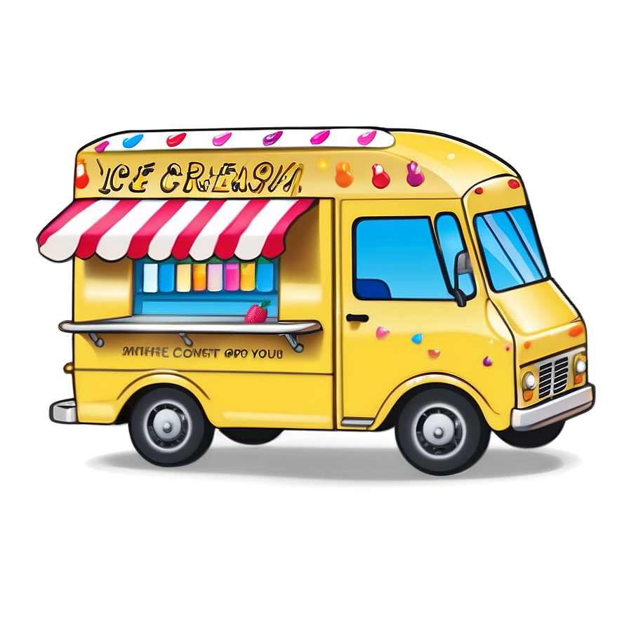 Ice Cream Truck Vector Png 57 PNG