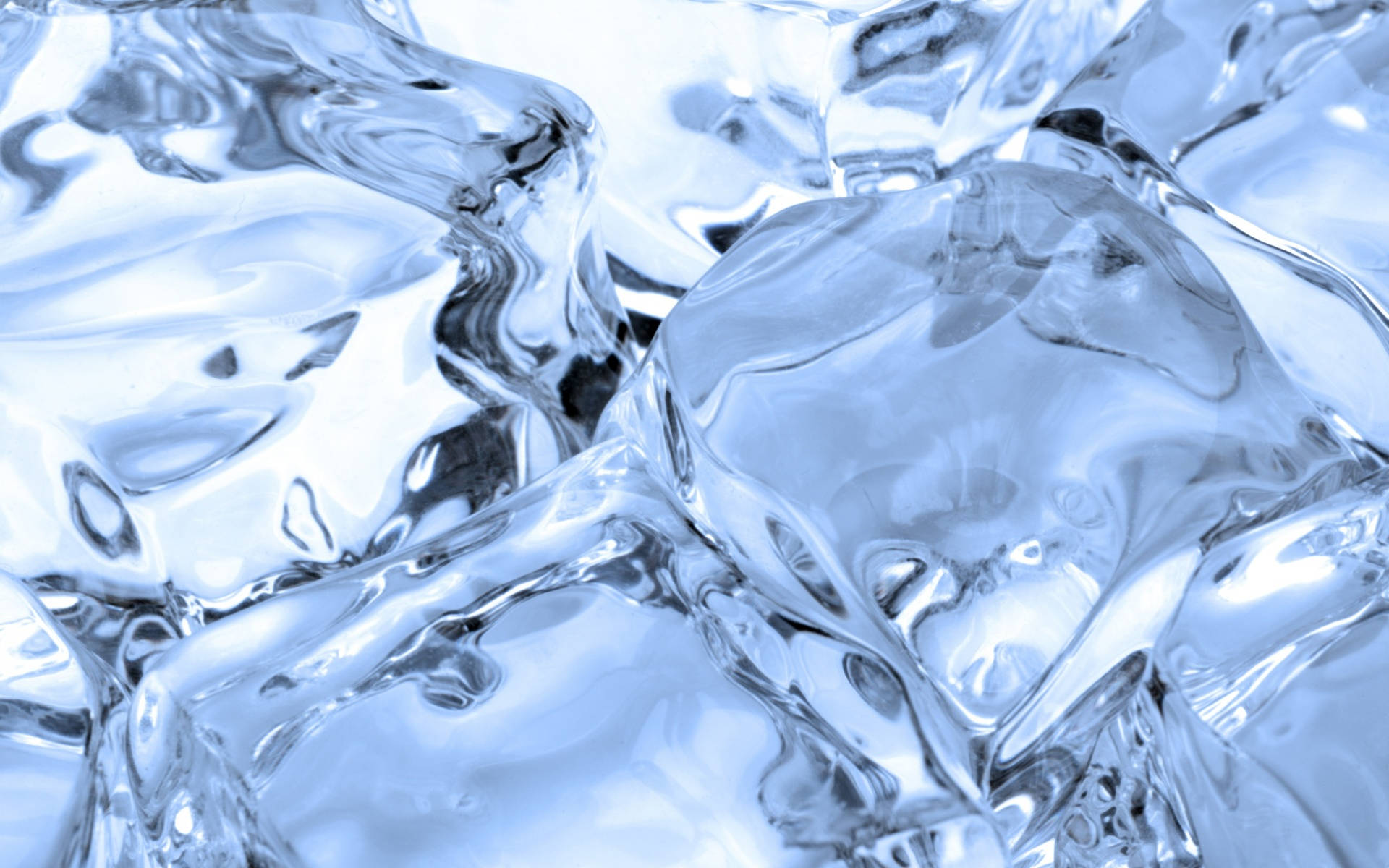 The Frozen Art - An Up-Close View of a Transparent Ice Cube Wallpaper