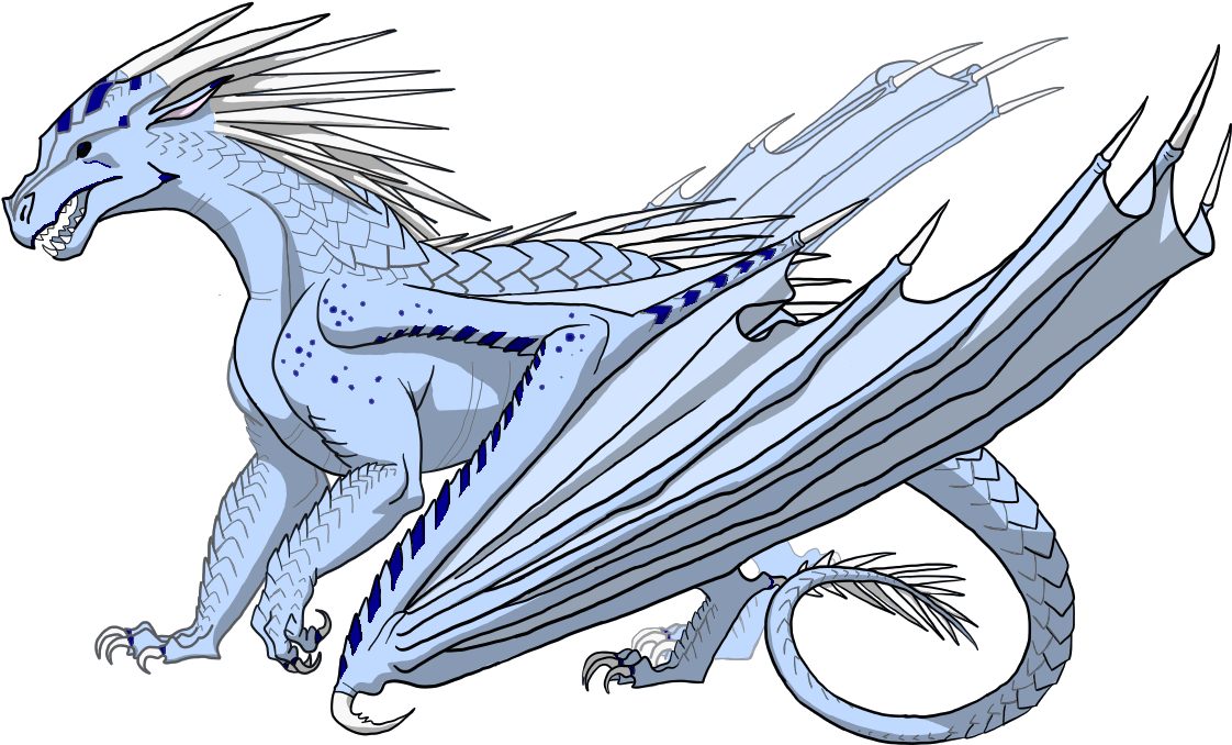 Ice Dragon Illustration Wings Of Fire PNG