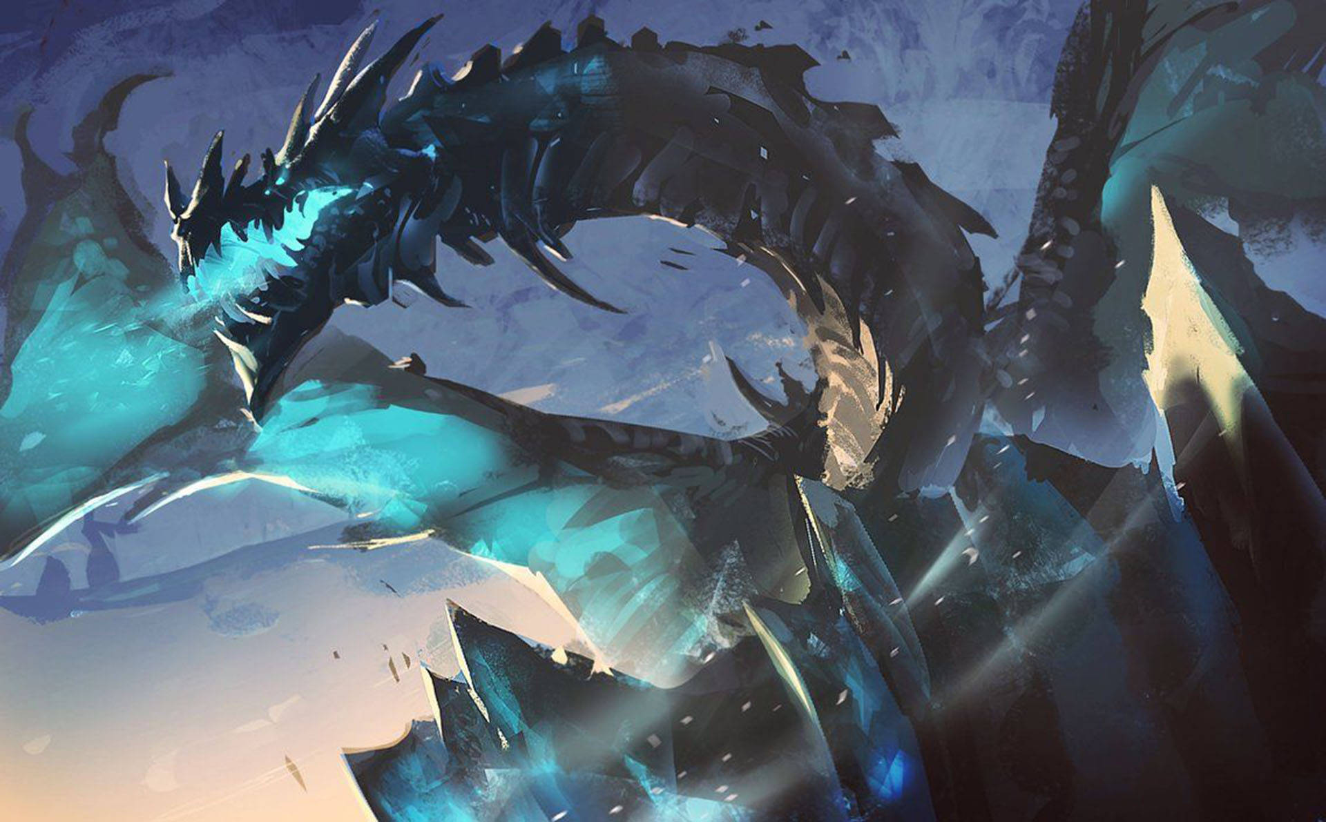 Ice Dragon Rage Wallpaper