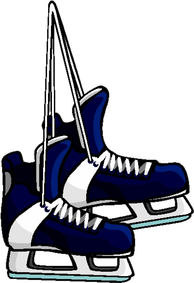 Ice Hockey Skates Illustration PNG