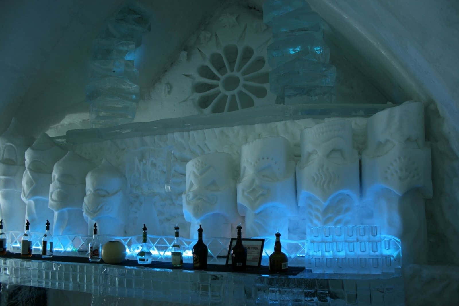 Mesmerizing Ice Hotel Room Wallpaper