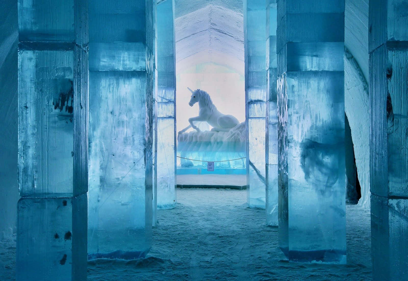 Stunning Ice Hotel in Sweden Wallpaper