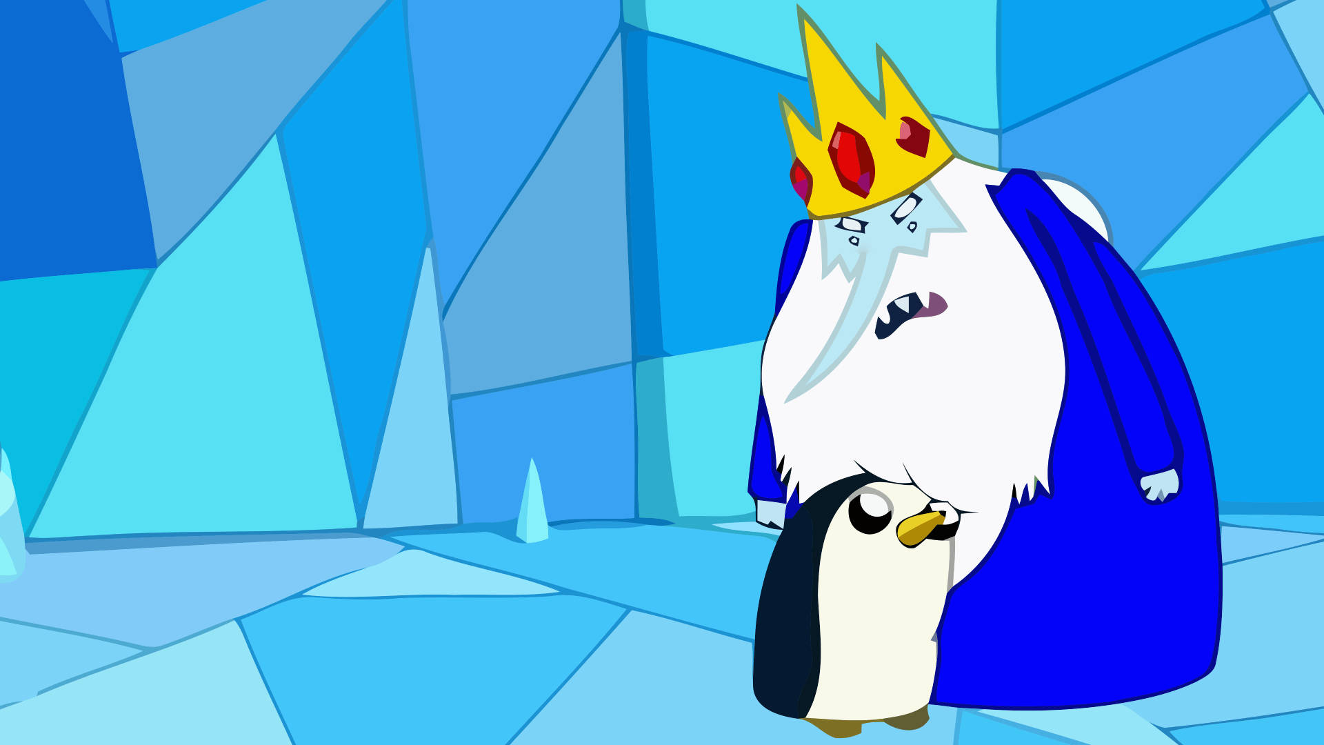 Ice King Gunter Adventure Time Laptop Wallpaper