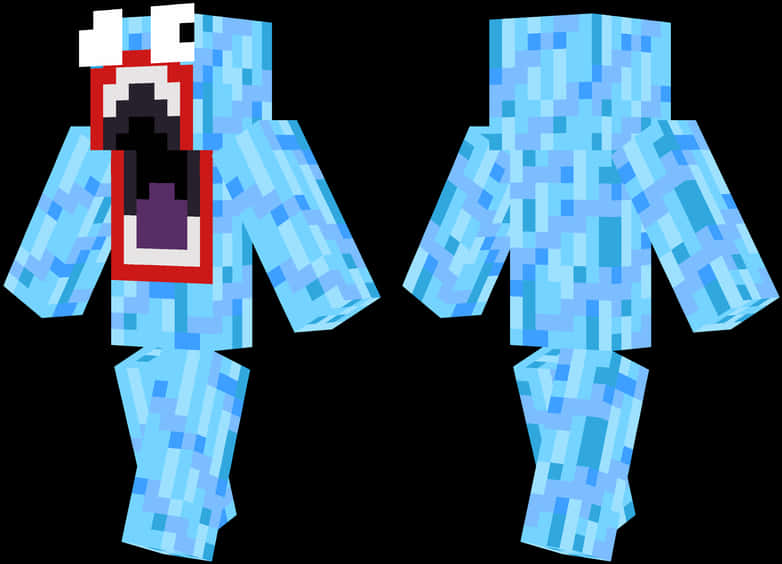 Ice Monster Minecraft Skin PNG