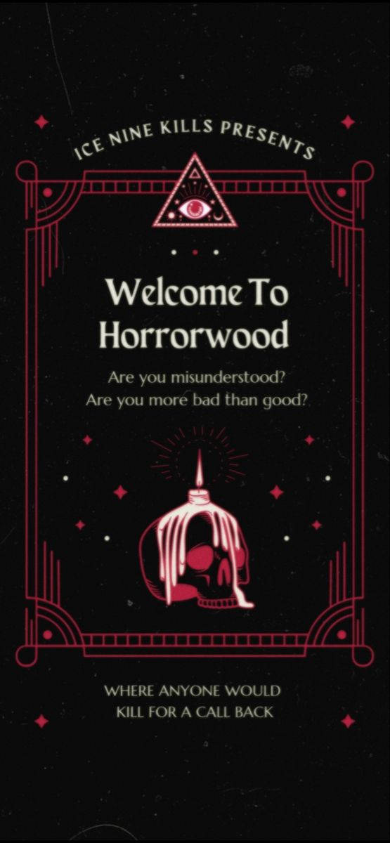 Forside af horrorwood bog Wallpaper