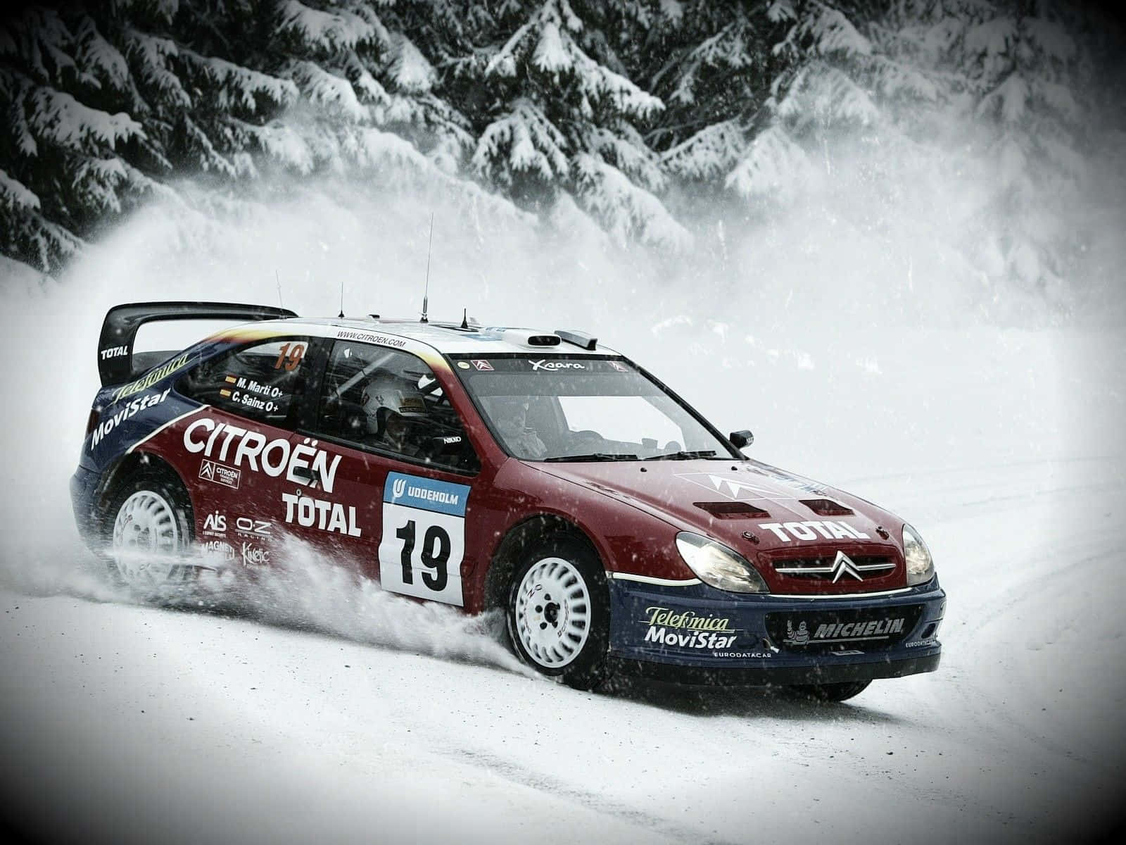 Intense Ice Racing Competition Wallpaper