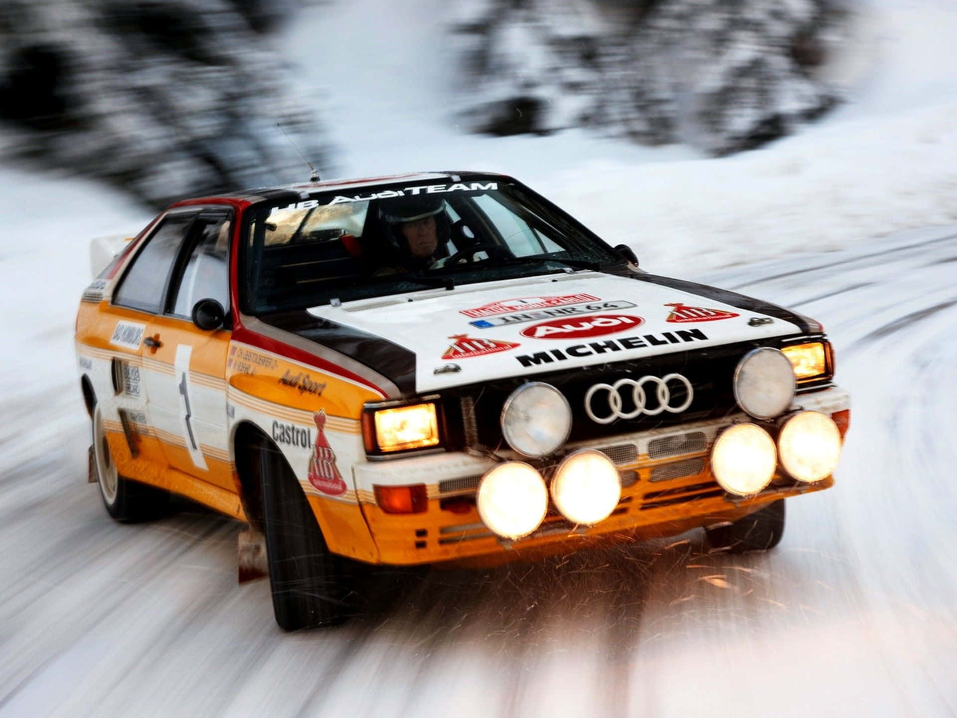 Ice Racing Thrills on a Frozen Lake! Wallpaper