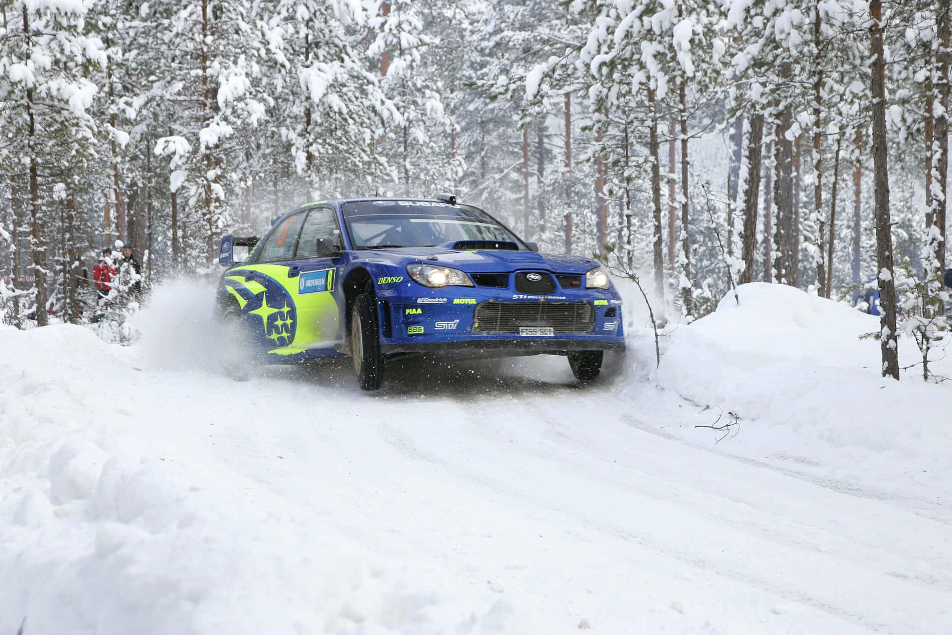Captivating Ice Racing Action Wallpaper