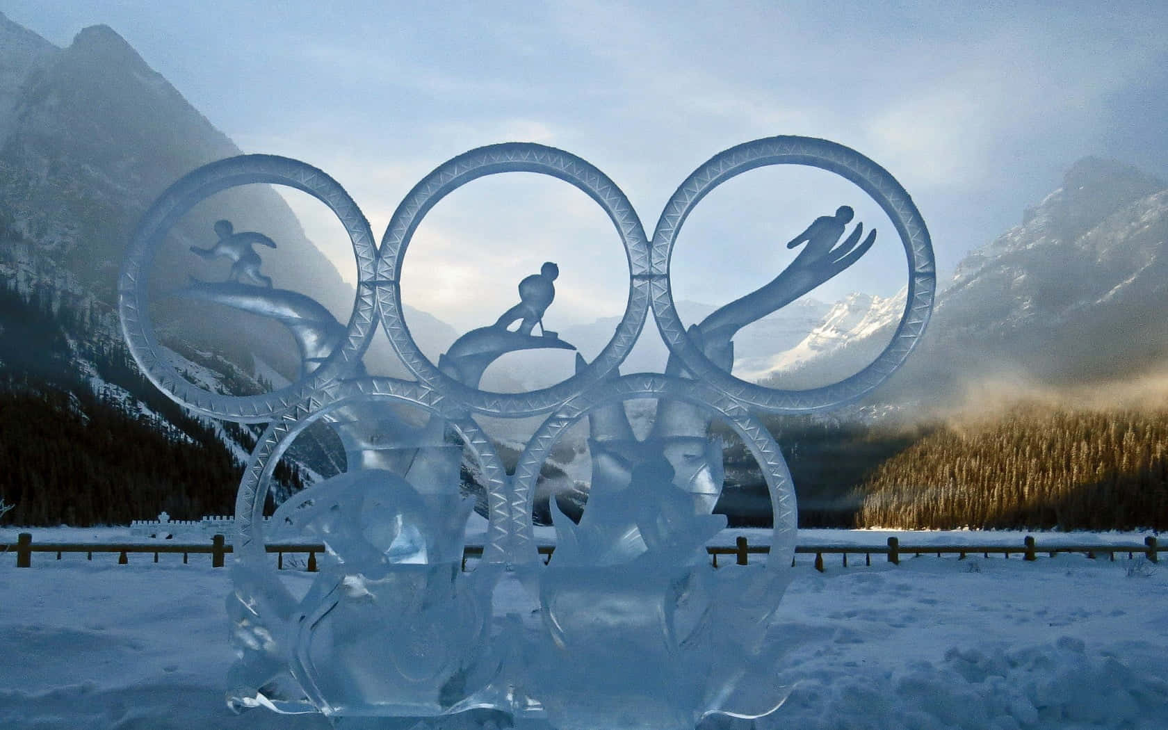 Awe-inspiring Ice Sculpture Wallpaper