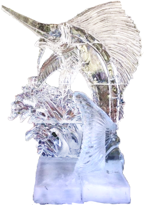 Ice Sculpture Marlin Fish PNG