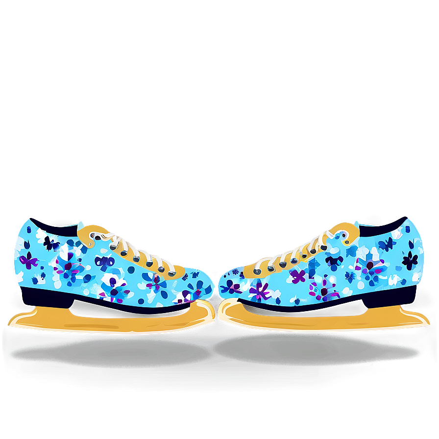 Ice Skates With Pattern Png 90 PNG