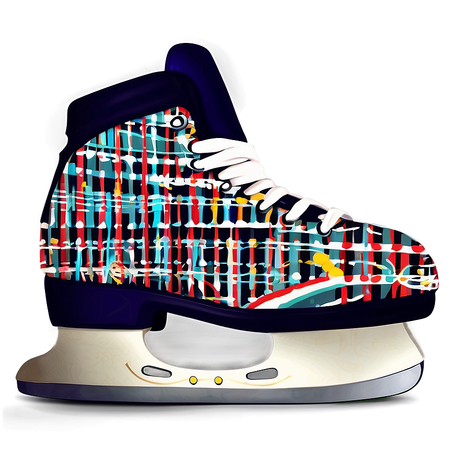 Ice Skates With Pattern Png Hwb46 PNG